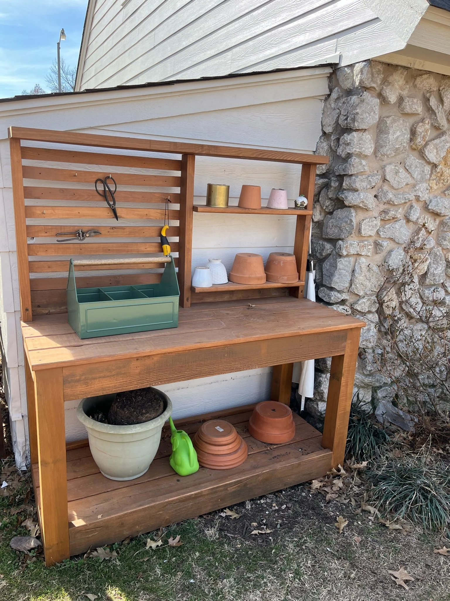 Pine Potting Bench