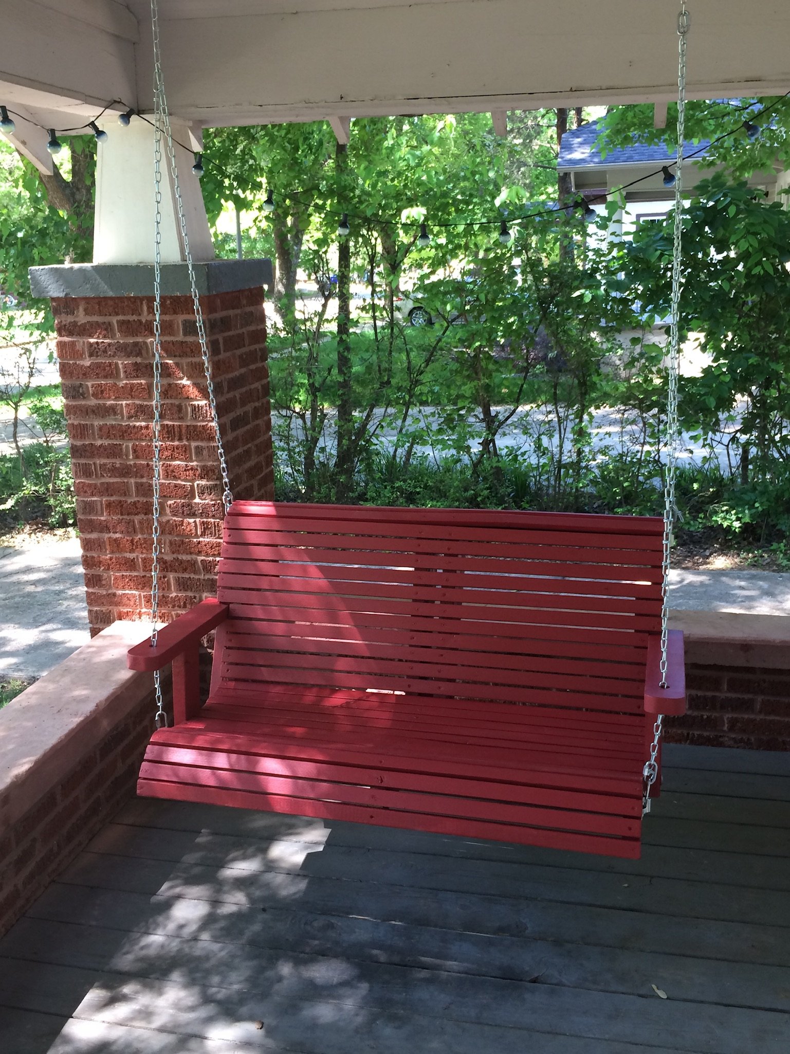 Painted Pine Porch Swing
