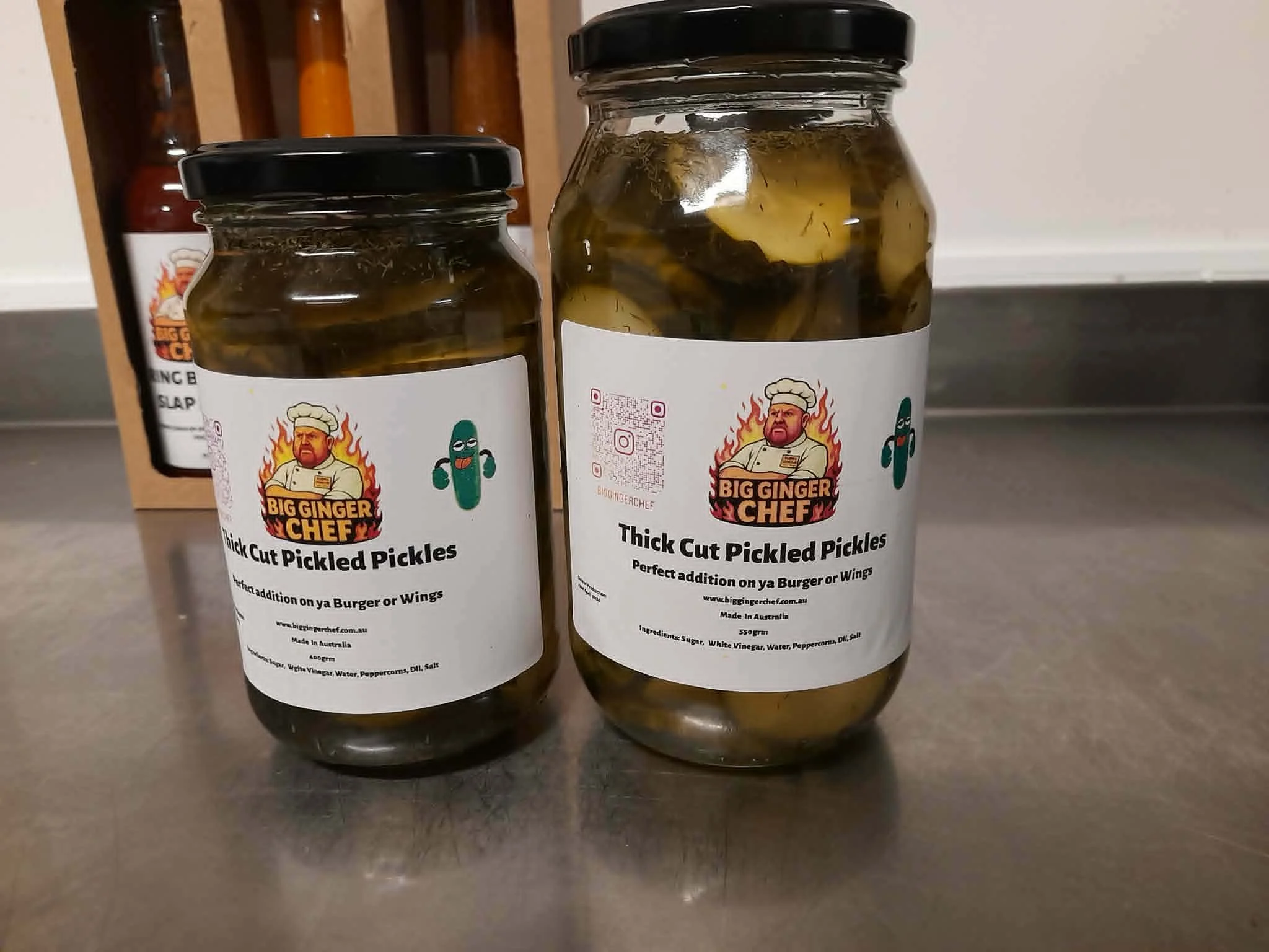 400grm Spicy Thick Cut Pickled Pickles