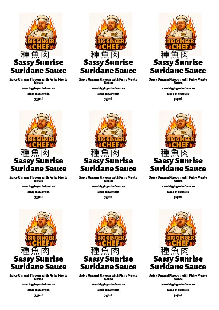 Sassy Sunrise Suridane Sauce