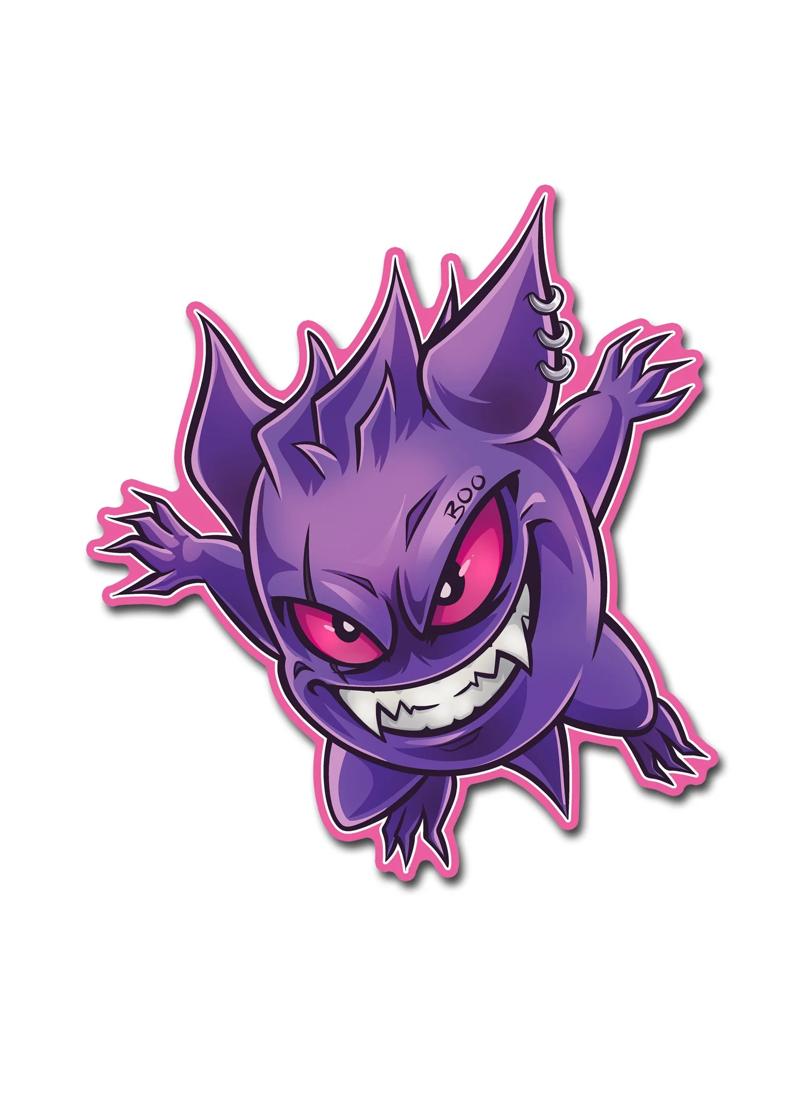 Gengar / Pokemon 17cm Decal