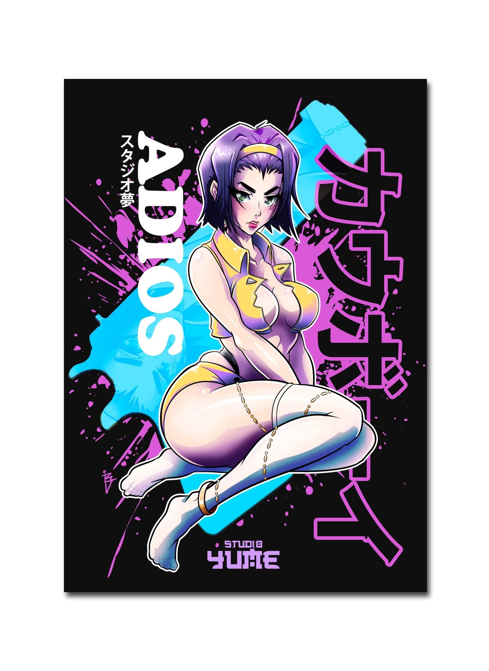 Faye Valentine / Cowboy Bebop A3 Vinyl Print