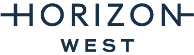 Horizon West logo with the words 'Horizon West' in blue text.