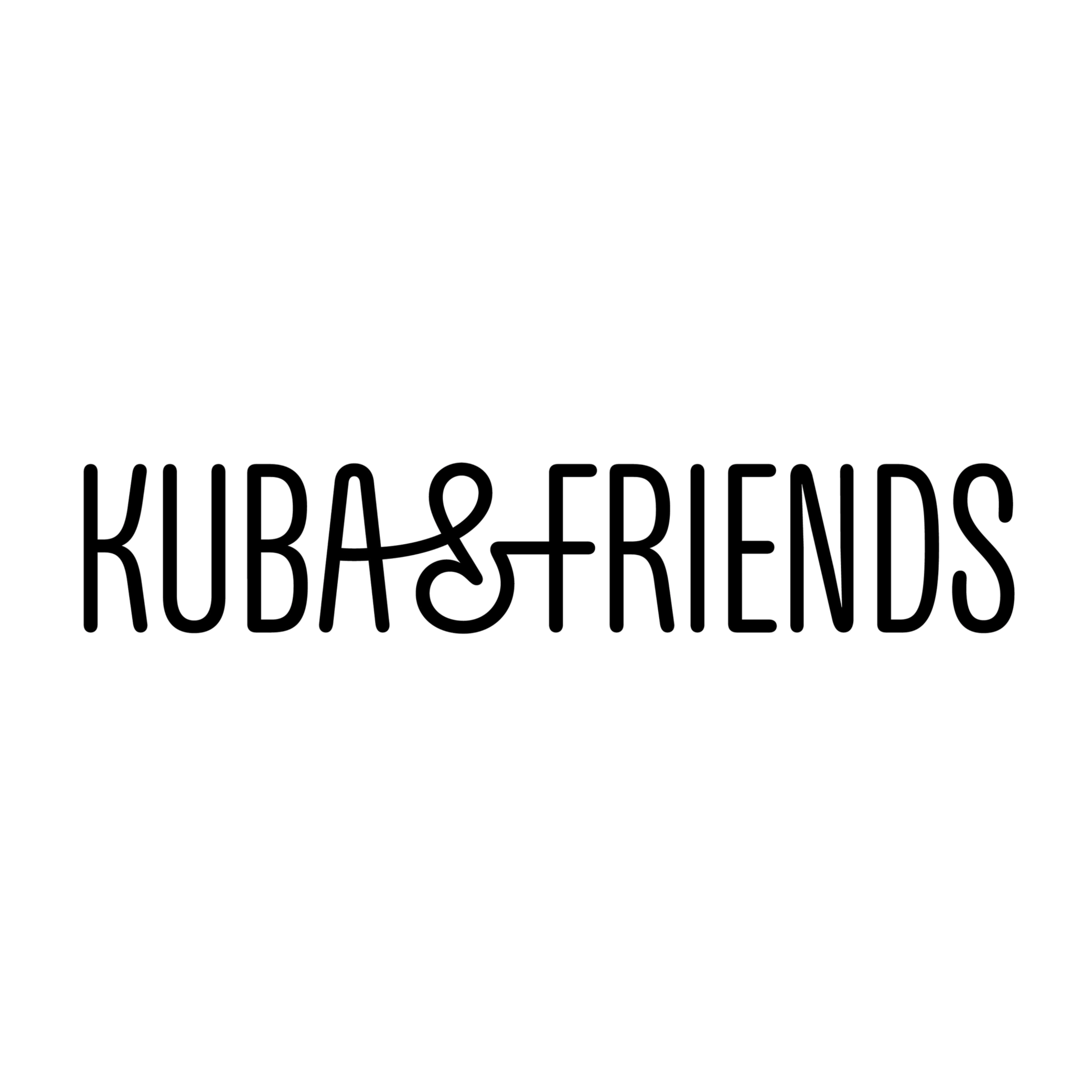 Kuba and Friends brand logo with black font