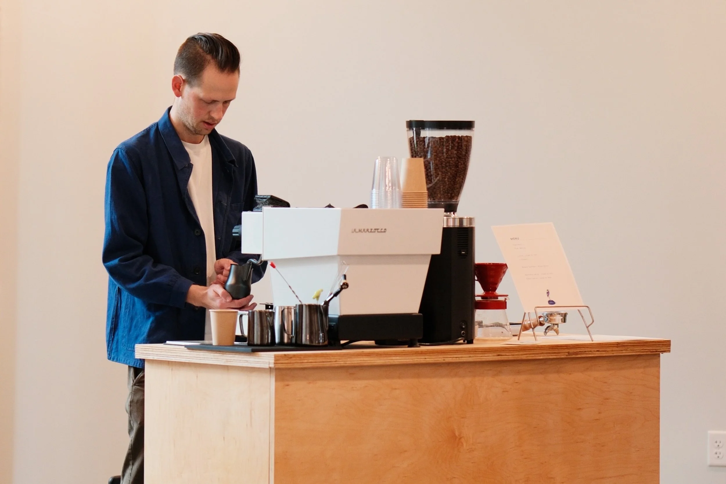 Little Heron Coffee mobile coffee cart and team in Charleston, SC