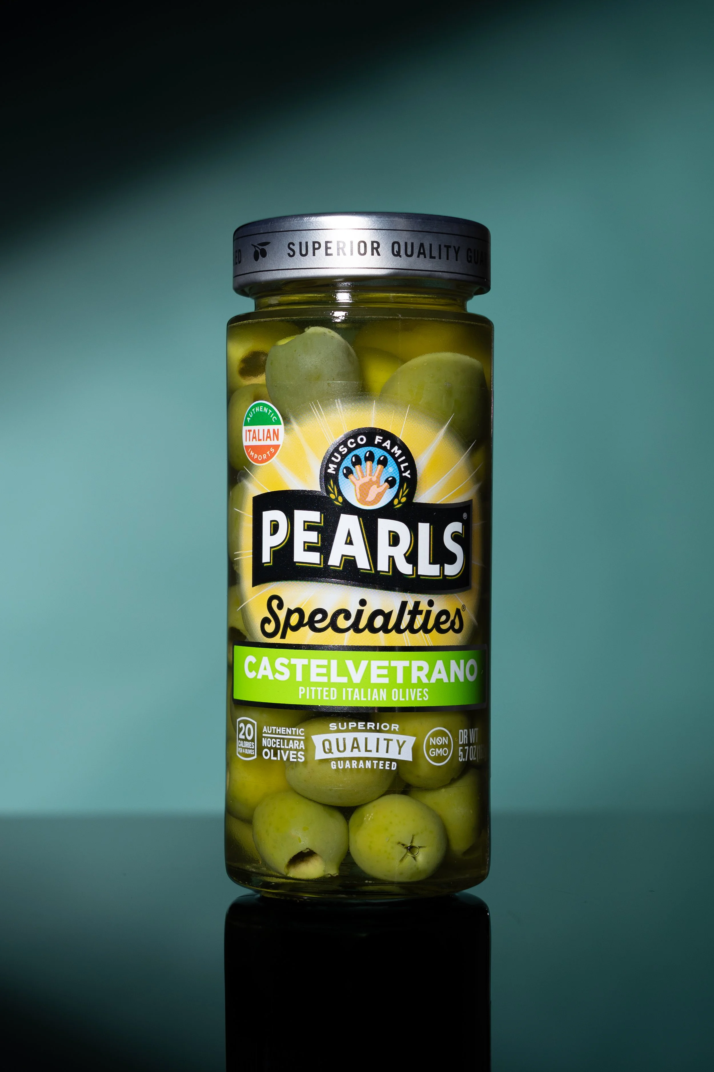 Product studio hero photo of consumer food product well lit