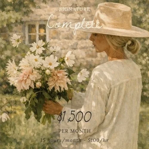 The Brand Collective Signature tier — luxury lifestyle concierge retainer at $1,500 per month, the most popular choice for busy professionals