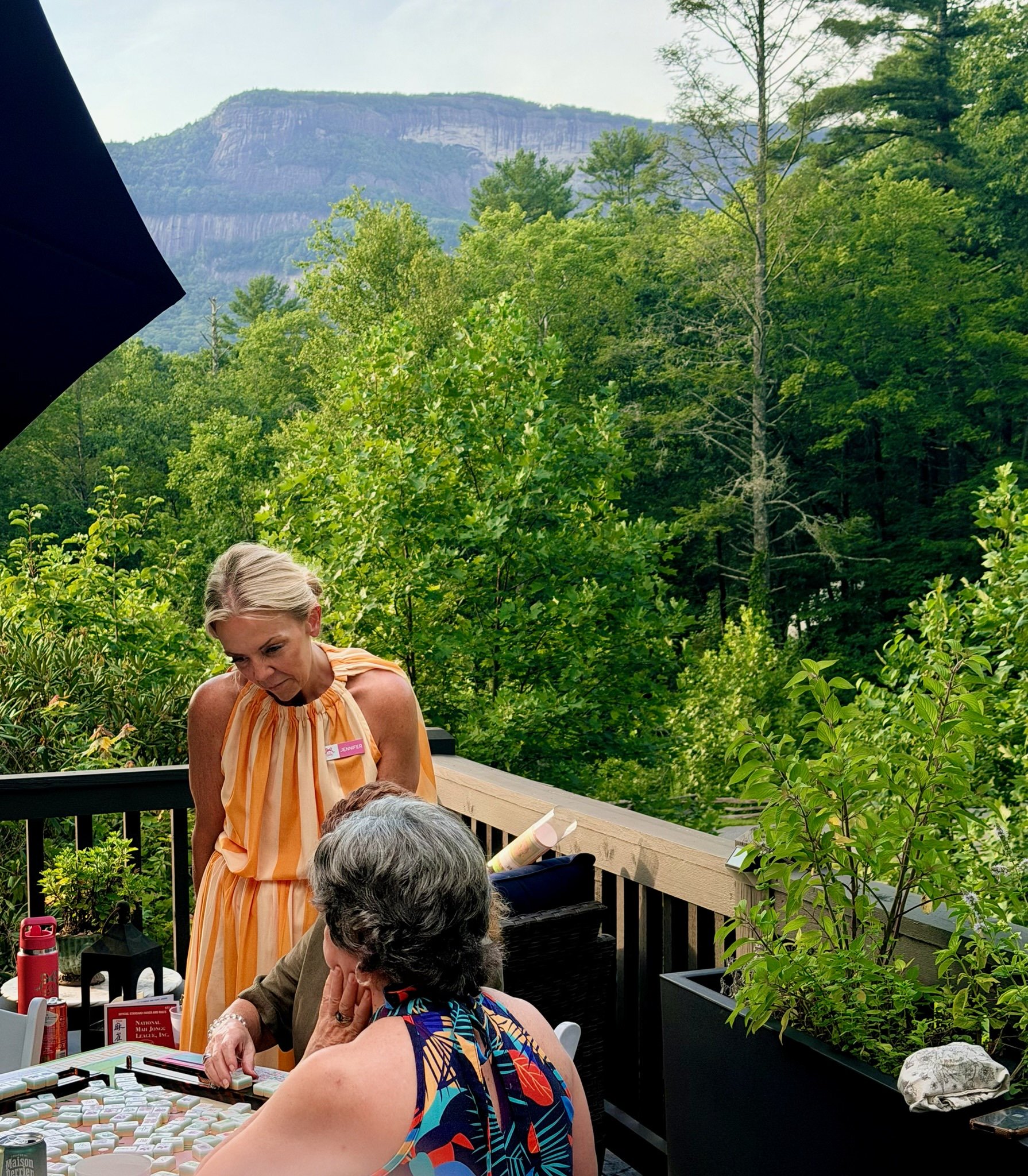Jennifer Kenwell teaching Mahjong in Cashiers, NC