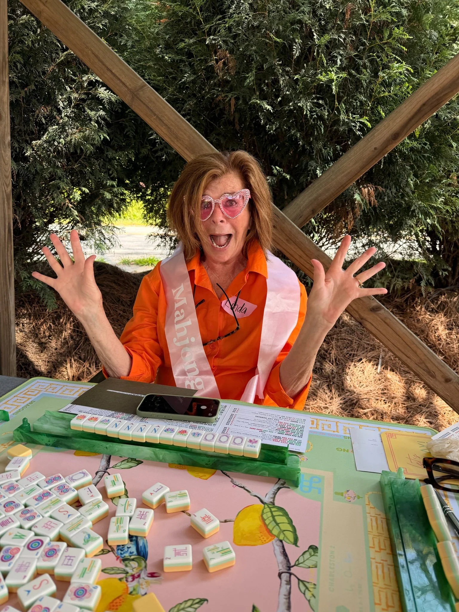 Pink Palmetto Mahjong class winner in Cashiers, NC