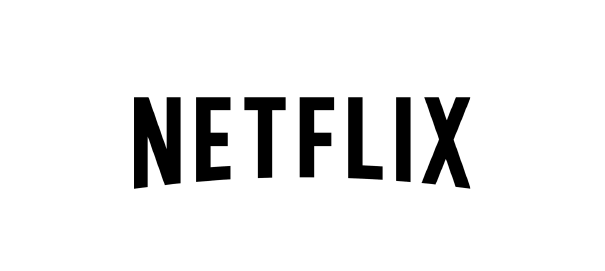 Netflix logo in black and white
