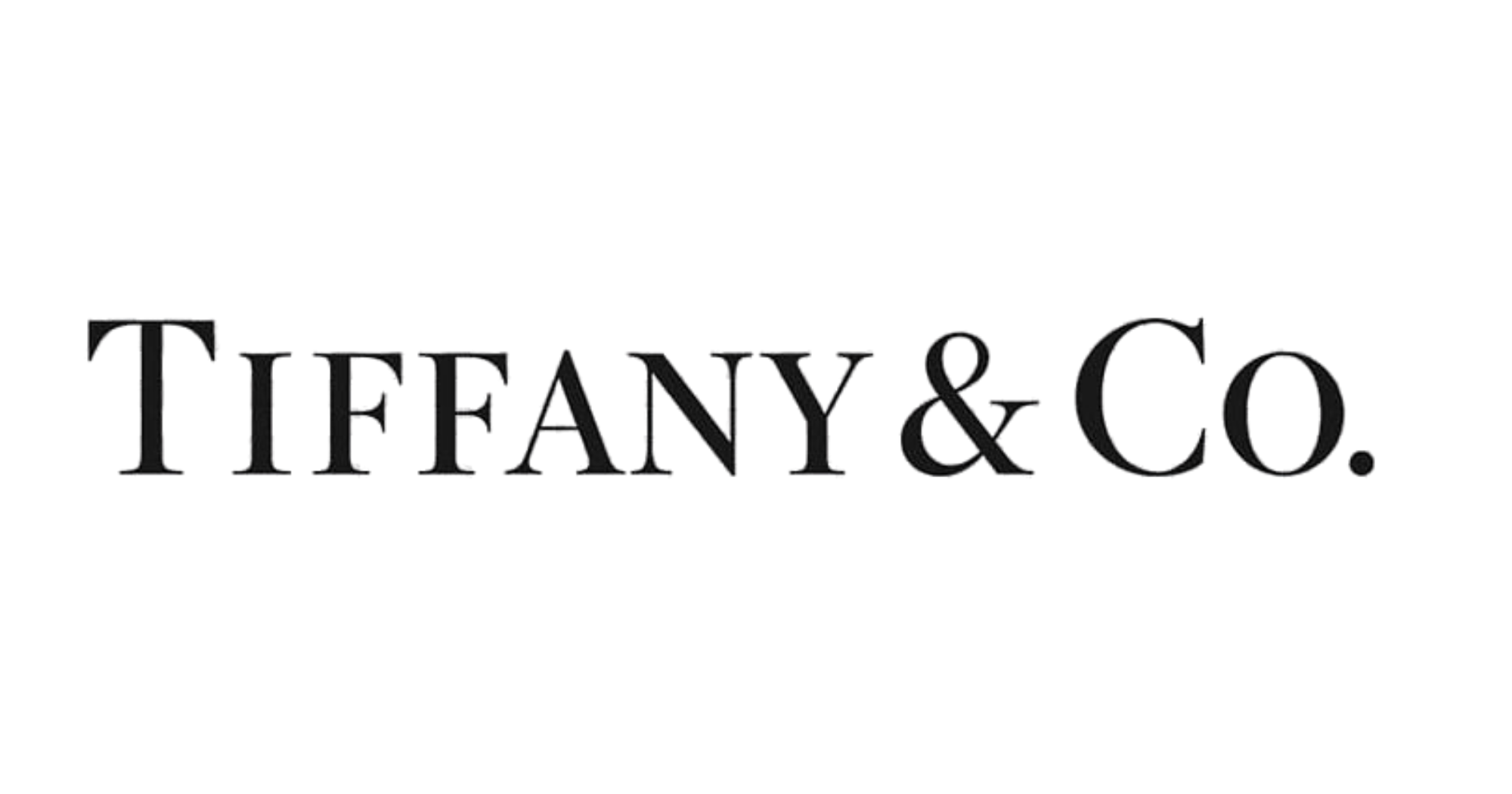 Tiffany & Co. logo in black text on a white background.