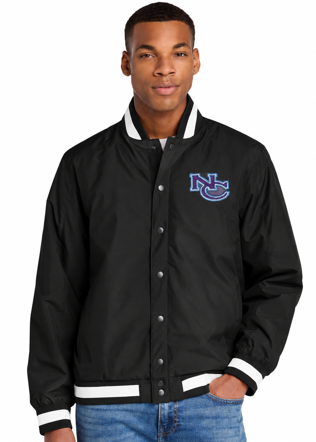 Black Varsity Jacket with Purple NC Logo.png