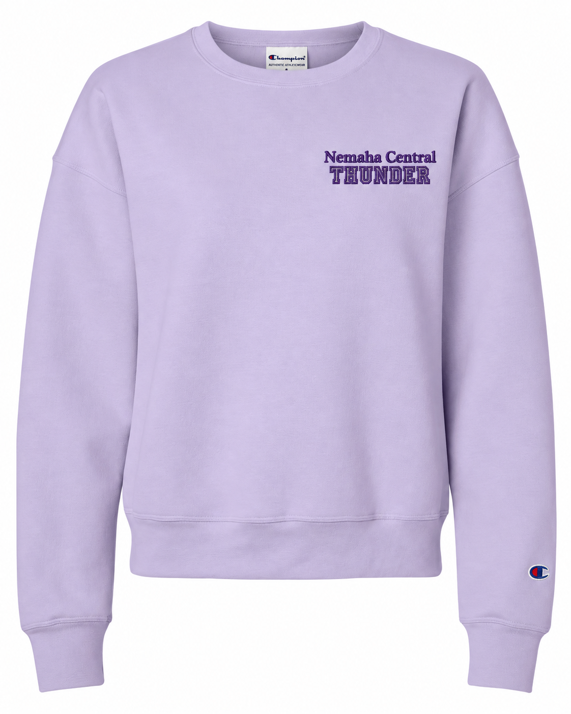Lavender Thunder Champion Sweatshirt Mockup.png