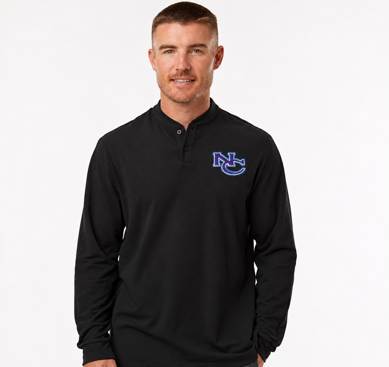 Adidas Henley Long Sleeve T-Shirt