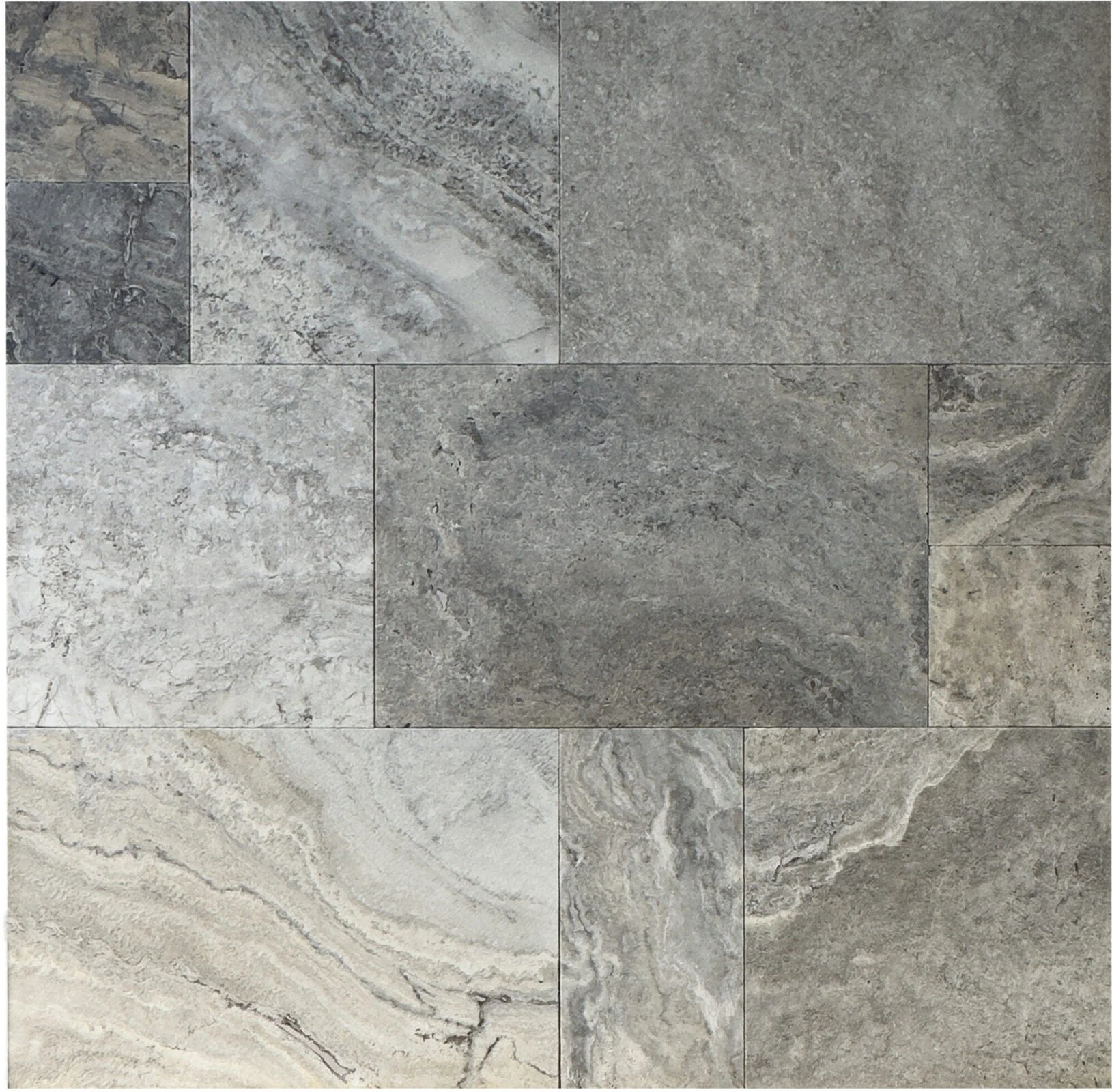 Wild Oyster Versailles Pattern Tumbled Tile