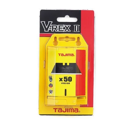 Tajima VRB2-50B V-REX II Utility Knife Blades - 50 Pack