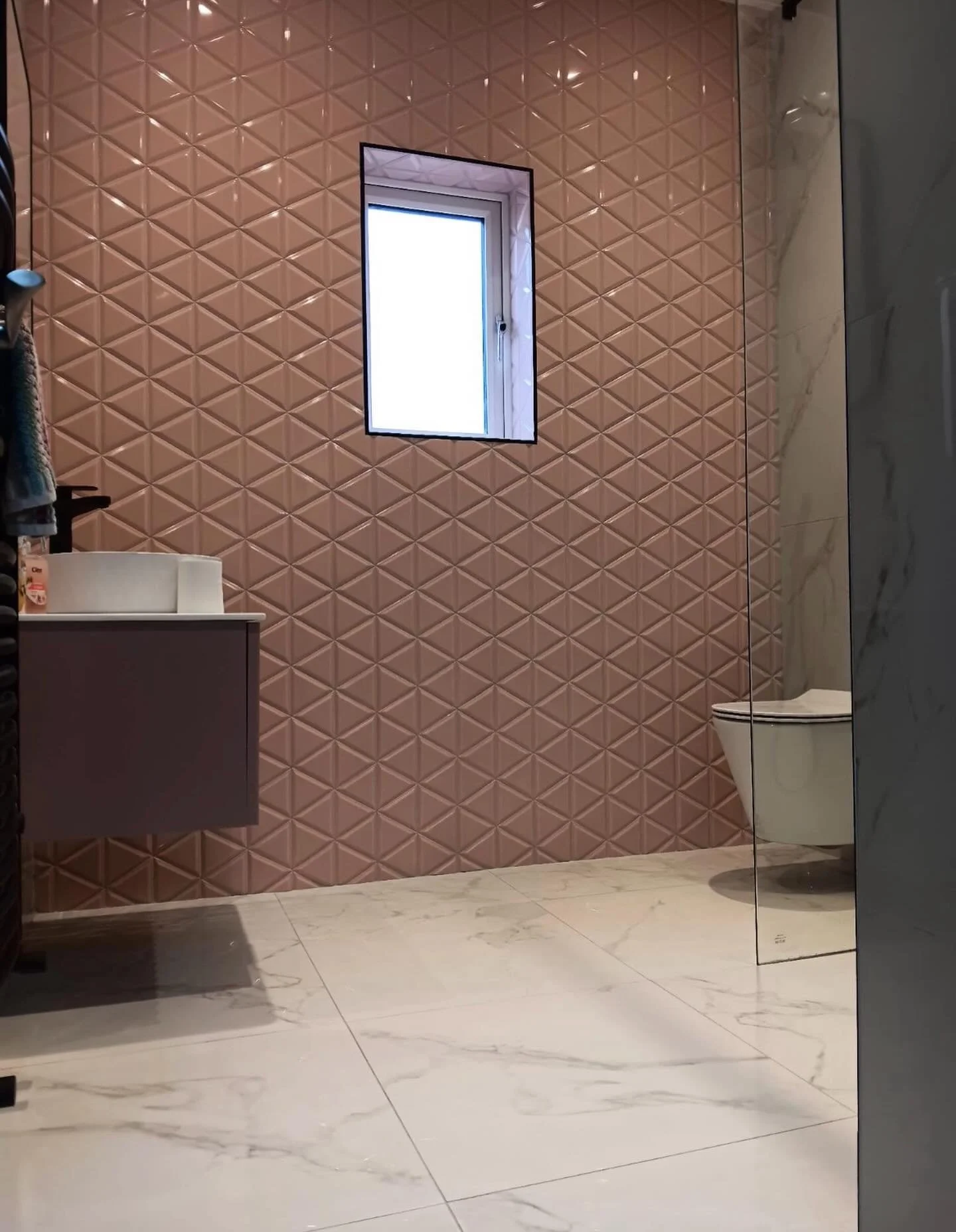 Pink tiles? Say no more!!💖
&bull;
#tiling #newjob #bathroom #tilersofinstagram #tilerdublin