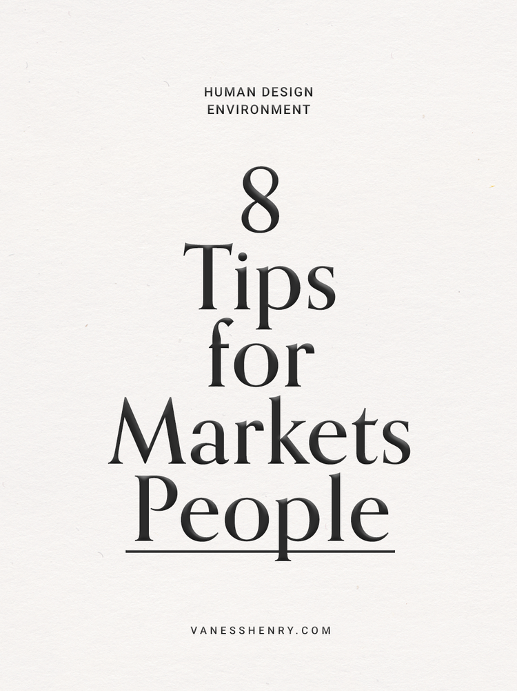 8 Tips for Markets People