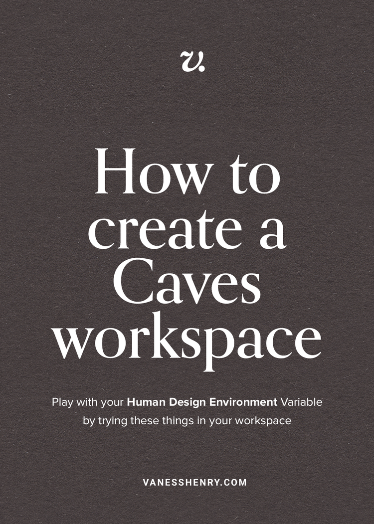 Create a Caves workspace