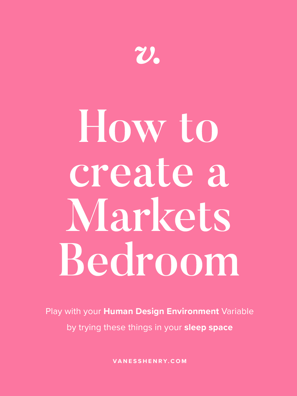 Create a Markets Bedroom