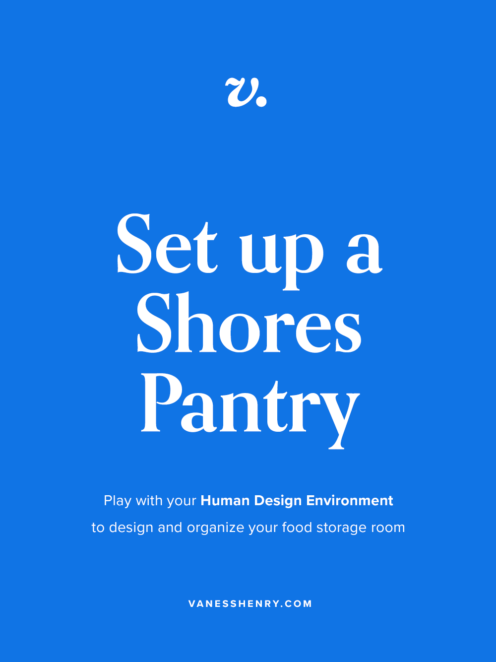 Create a Shores Pantry