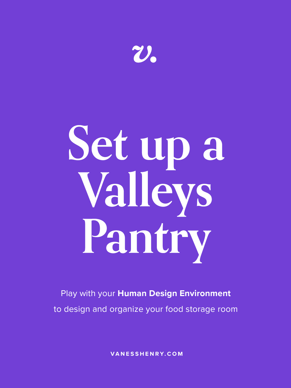 Create a Valleys Pantry