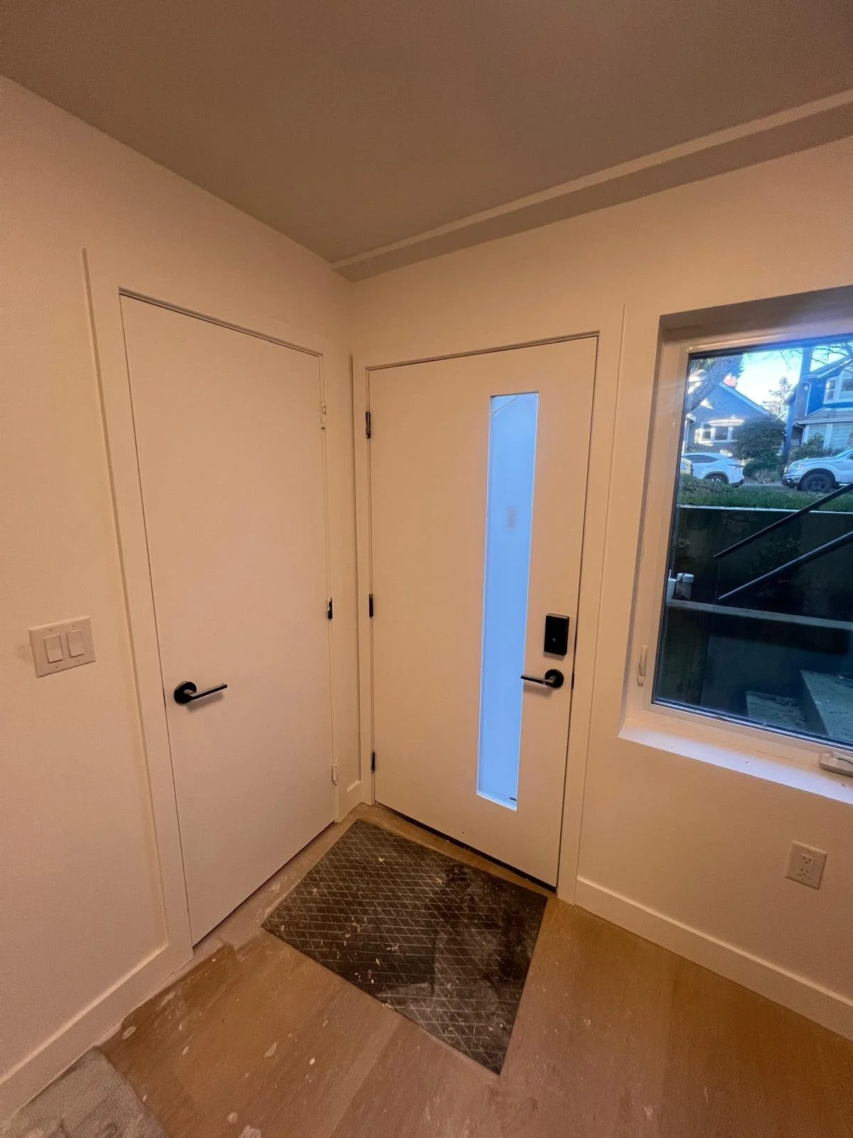 Inside Finish of a new Basement in West Van