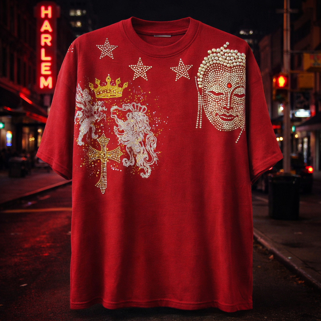 Regal Luxe Rhinestone T-Shirt