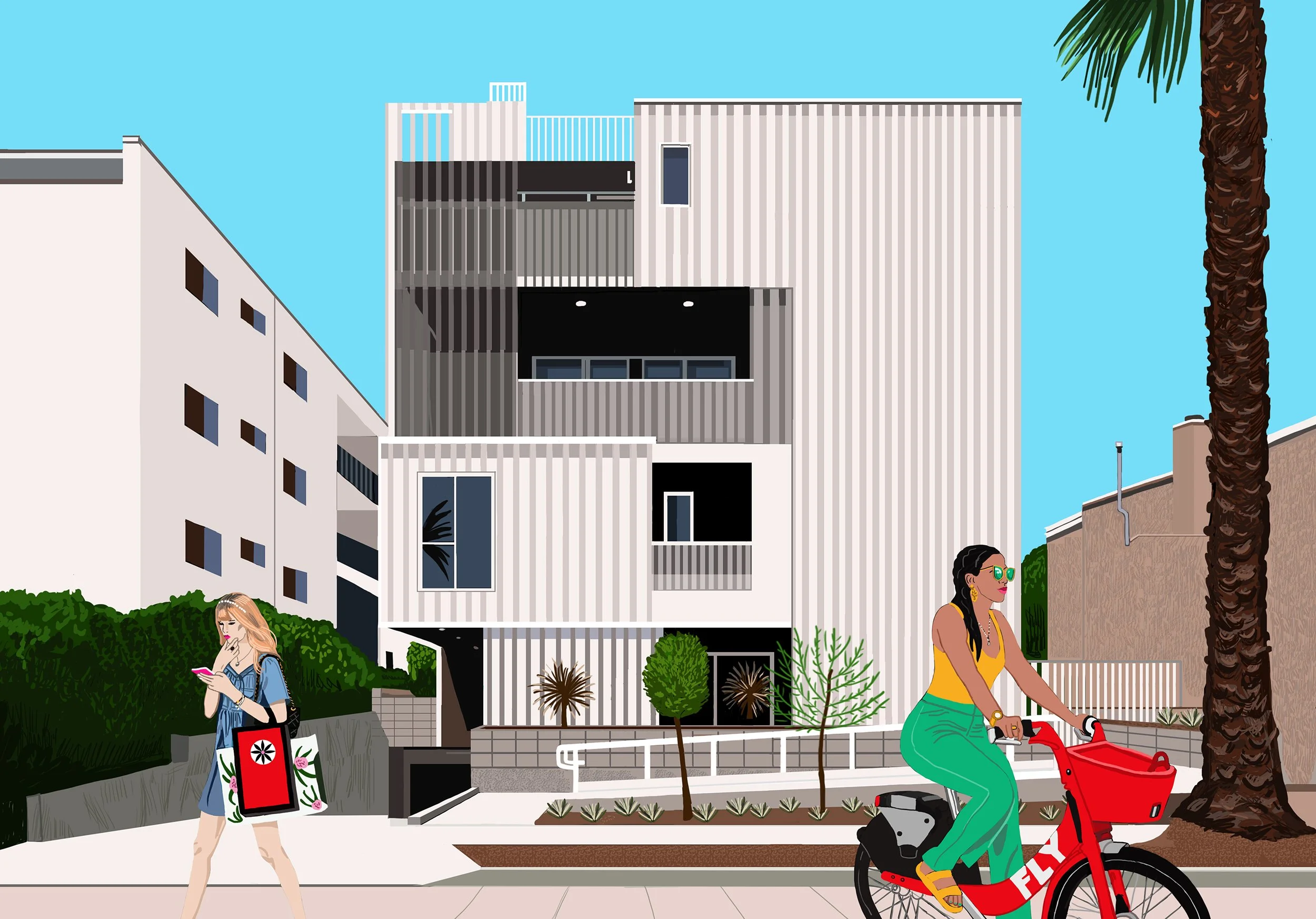 Apartment Life Illustration