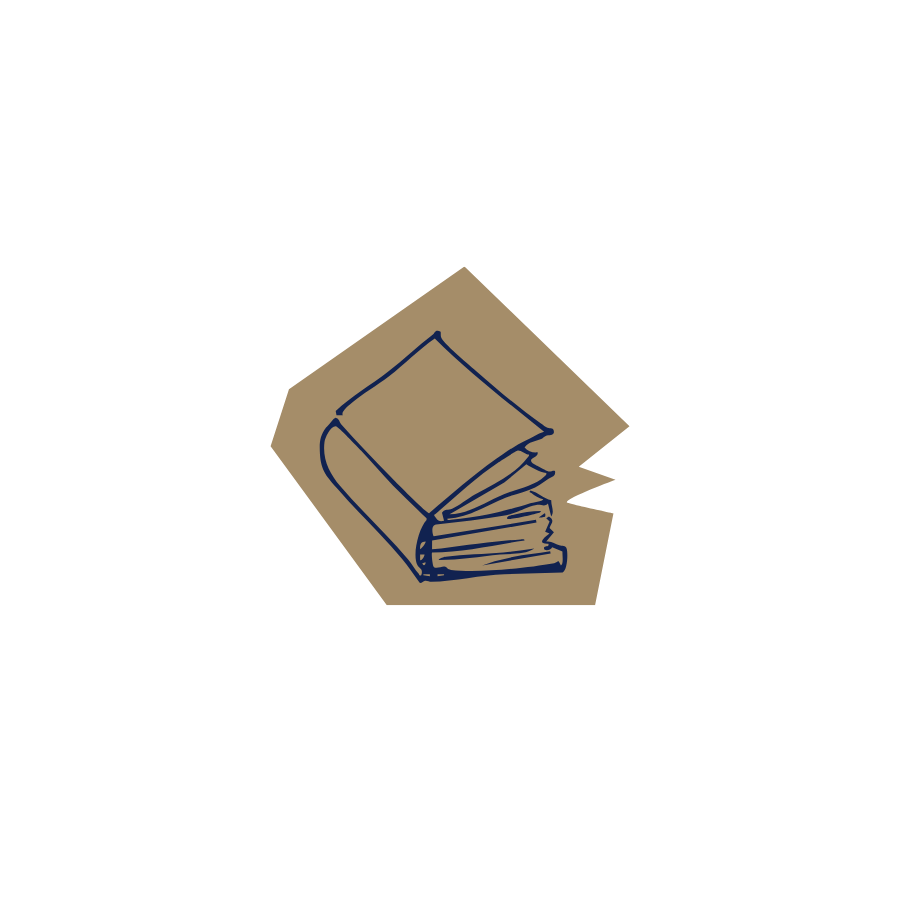 Stack of books icon representing academic prowess and the master of knowledge through the Alex Kwarteng Foundation.