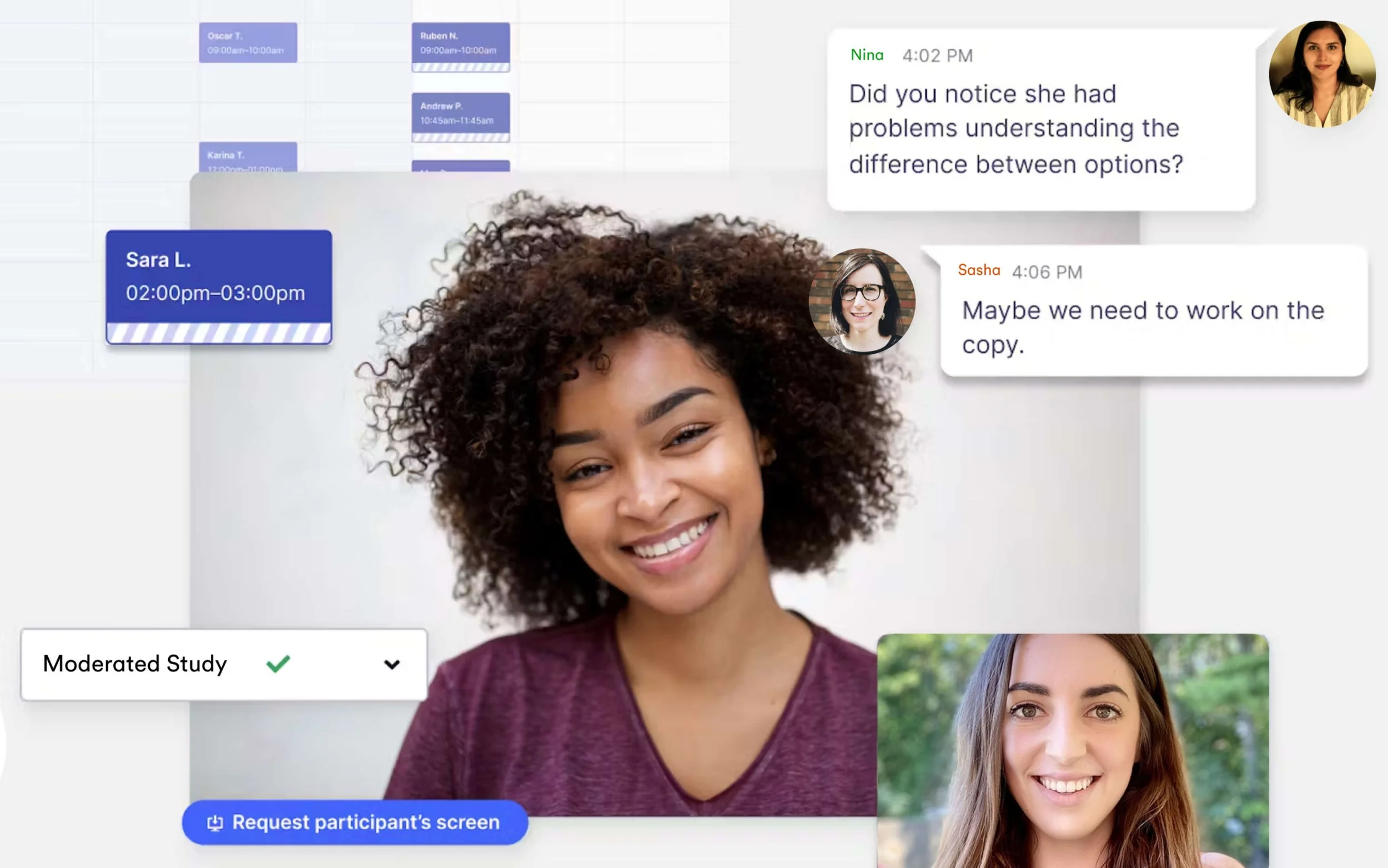 Moderated usability study