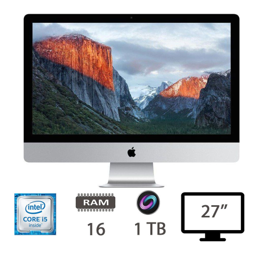 Apple Imac 27" 5K i5-6500 16Gb+1Tb Radeon M390 2Gb Ricondizionato Grado A 2 Anni Garanzia