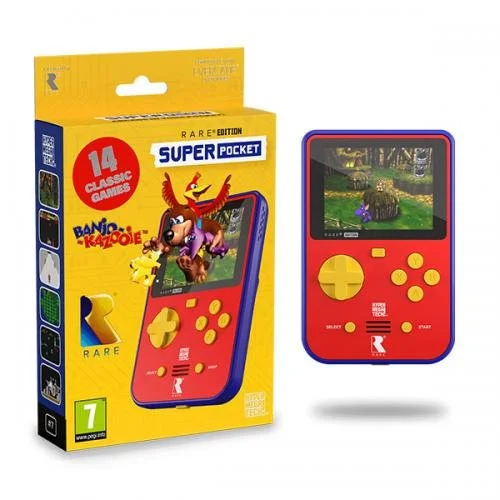 Super Pocket RARE Edition - Console Portatile con 14 Giochi Classici