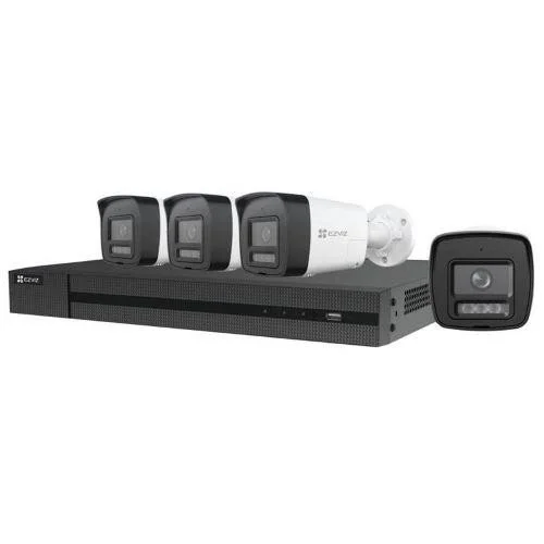 Ezviz KIT VIDEOSORVEGLIANZA CS-BN4884 SMART HOME SECURITY - 1 NVR X5K 8CH + 4 TELECAMERE H3K