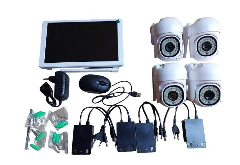 KIT WIFI SORVEGLIANZA 4 TELECAMERE CON MONITOR (SX8009-4)