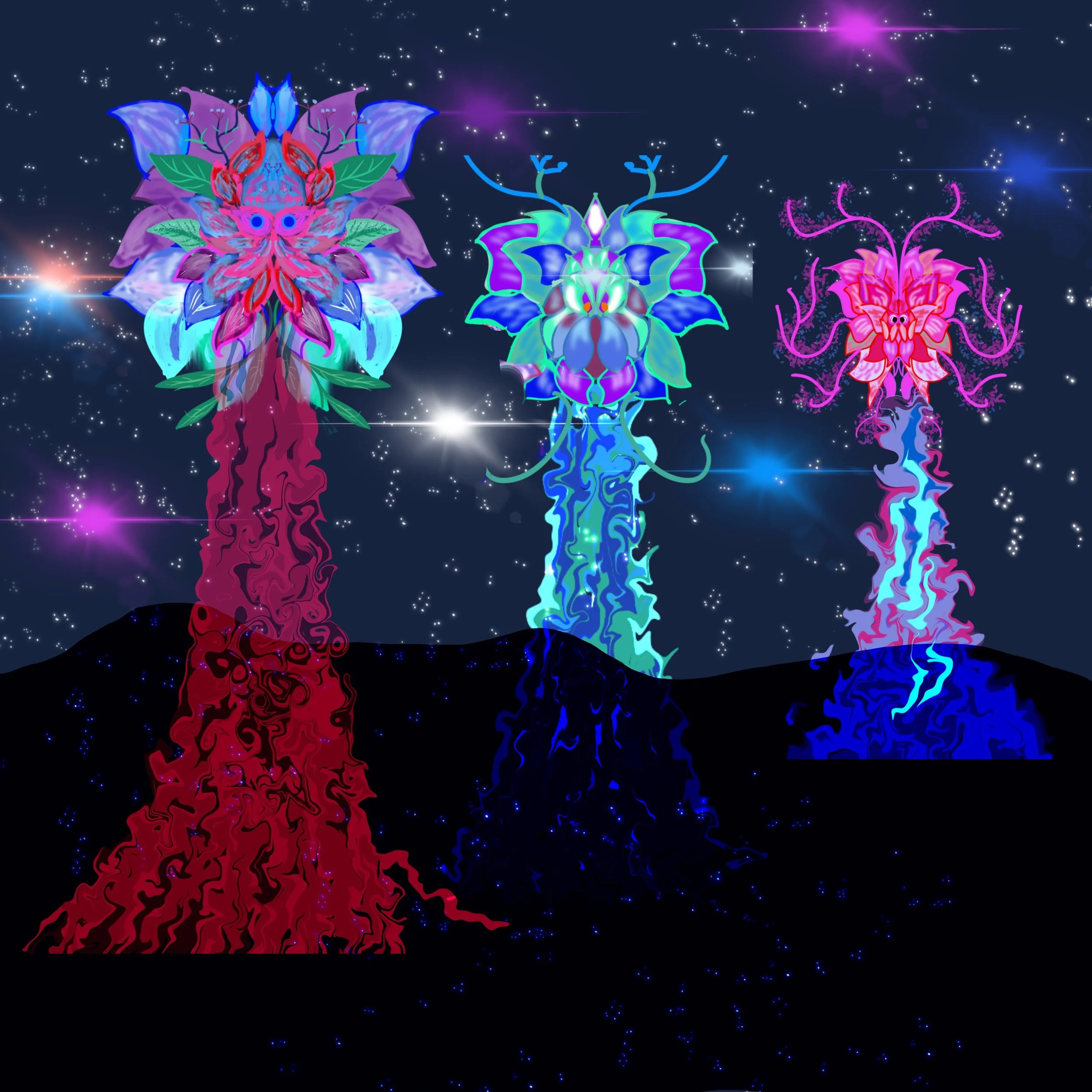 Pillars of Flower Skull