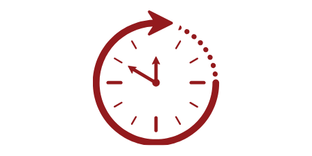 Clock icon with swirling arrow indicating time and rotation