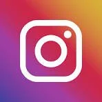 Instagram logo with a colorful gradient background