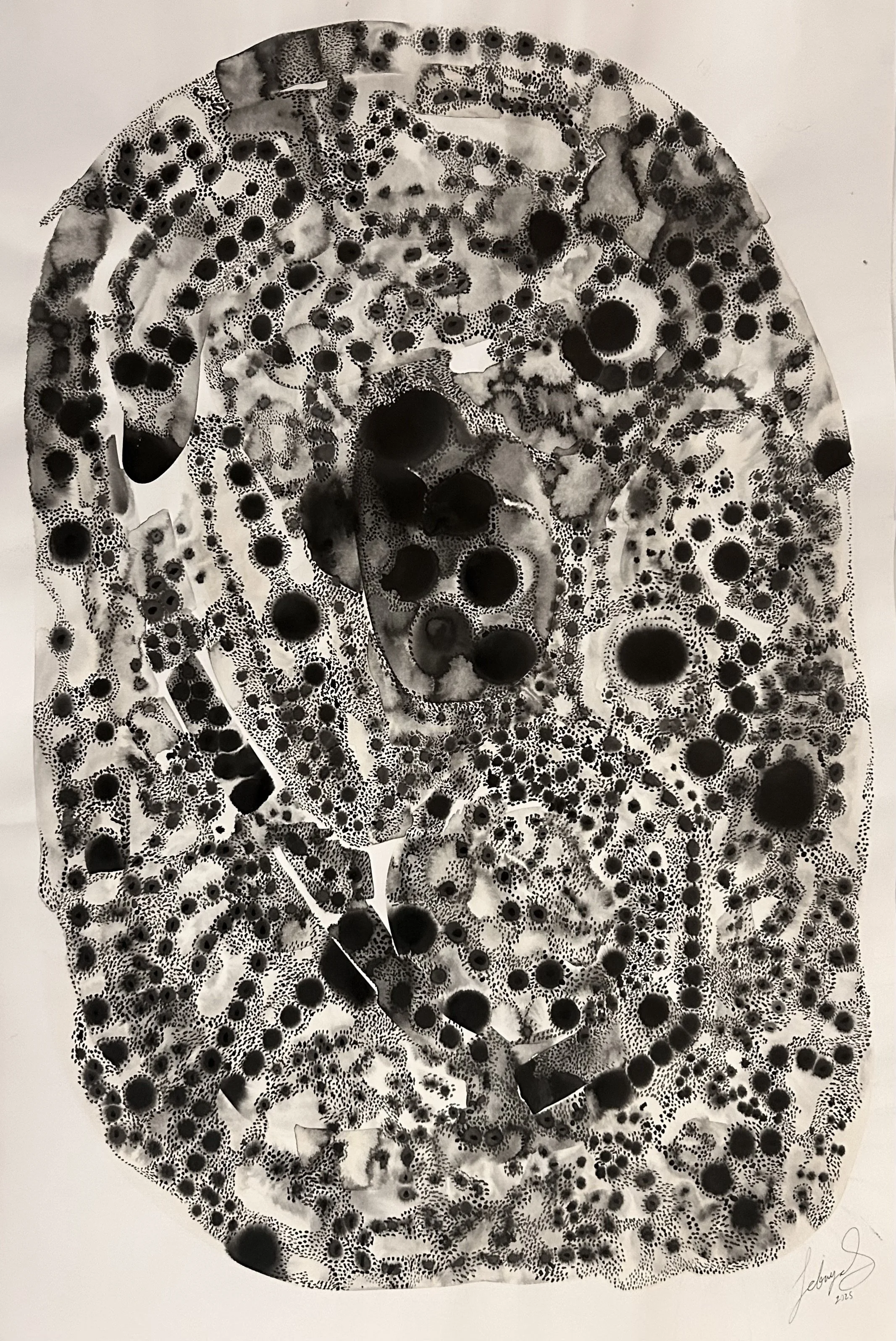 a brief history of time, ink on paper