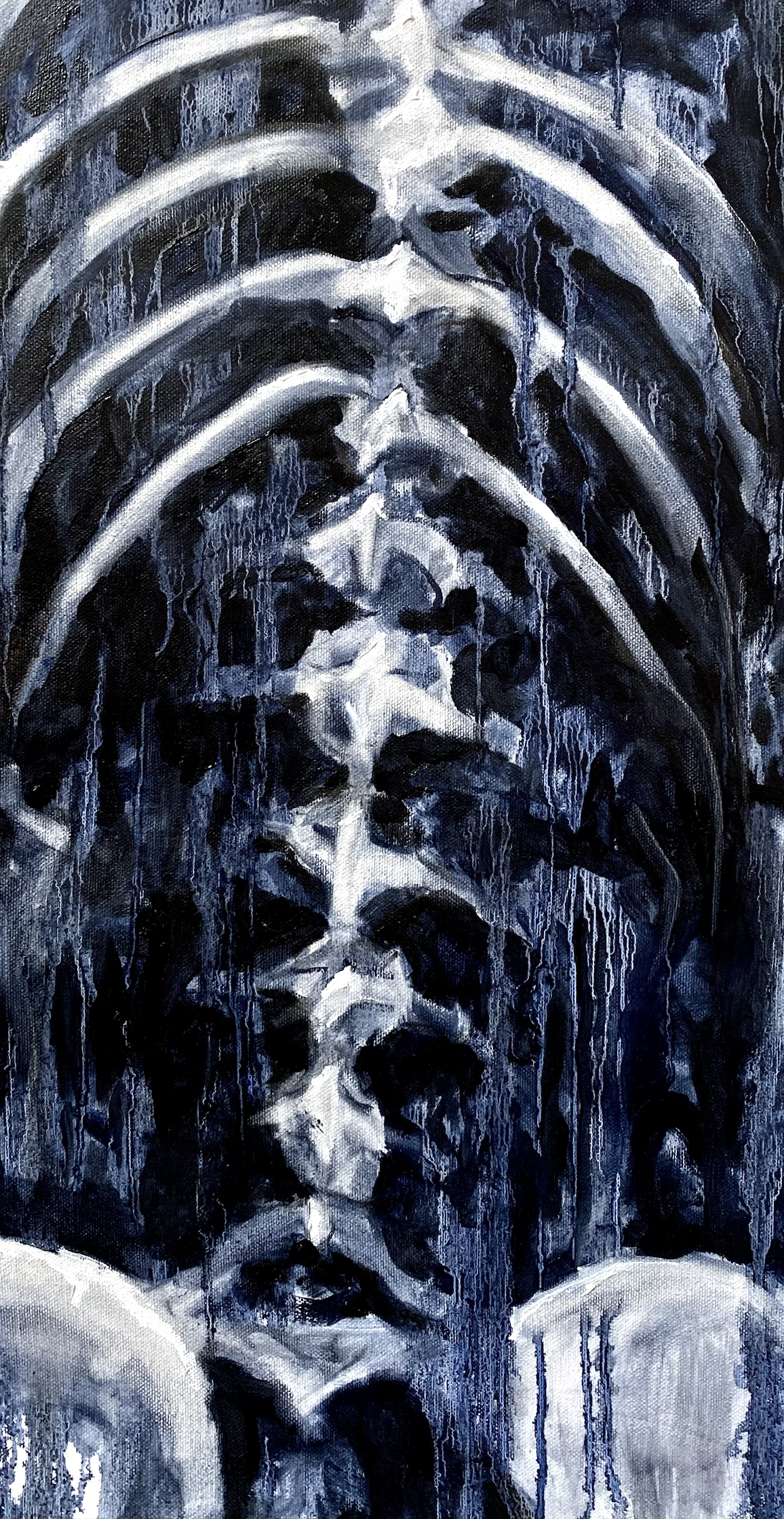 self portrait, oil on canvas