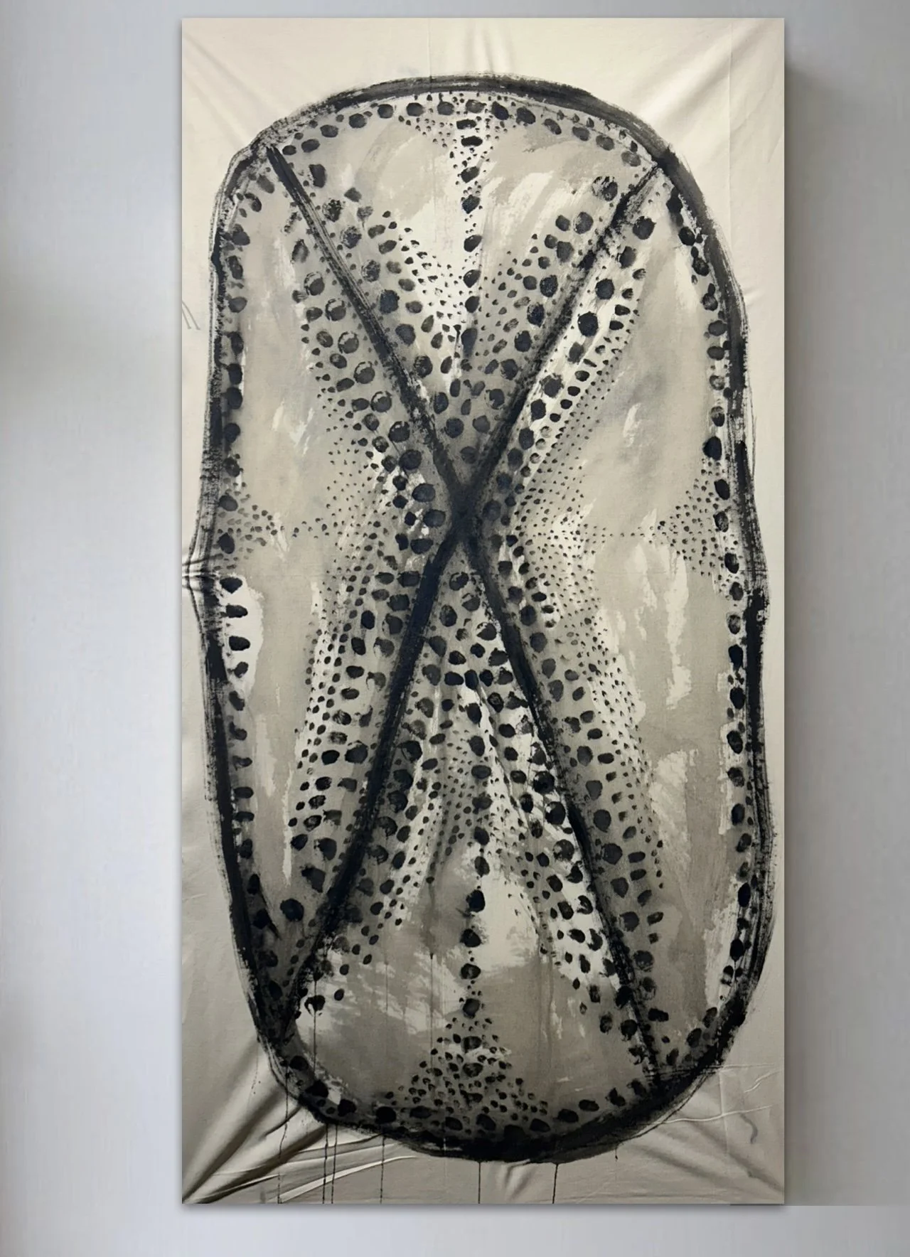 lenguajes complejos VII, mixed media on canvas, 84 x 112 cm, 2026