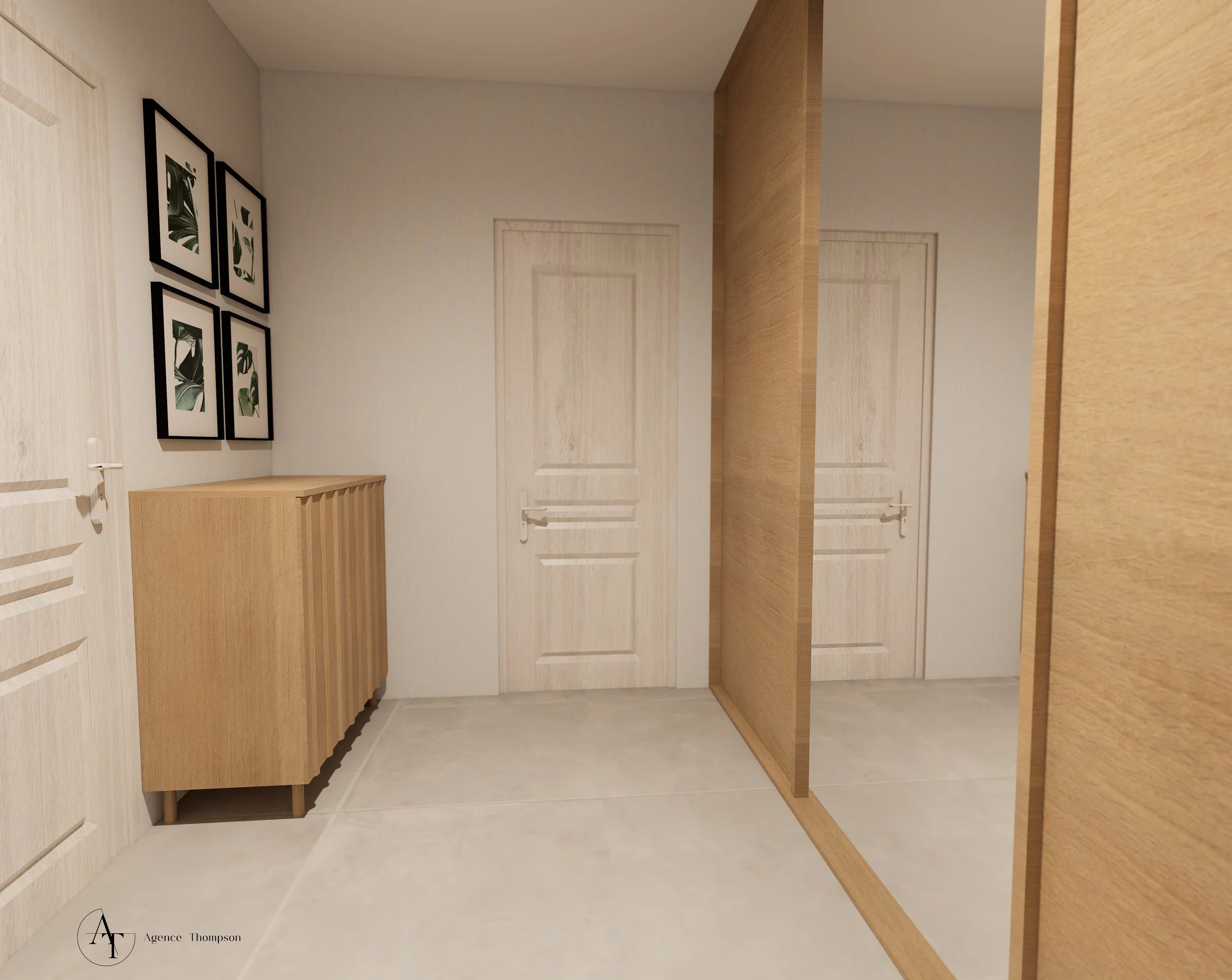 Projection 3D du dressing créé pour de l'aide à la vente