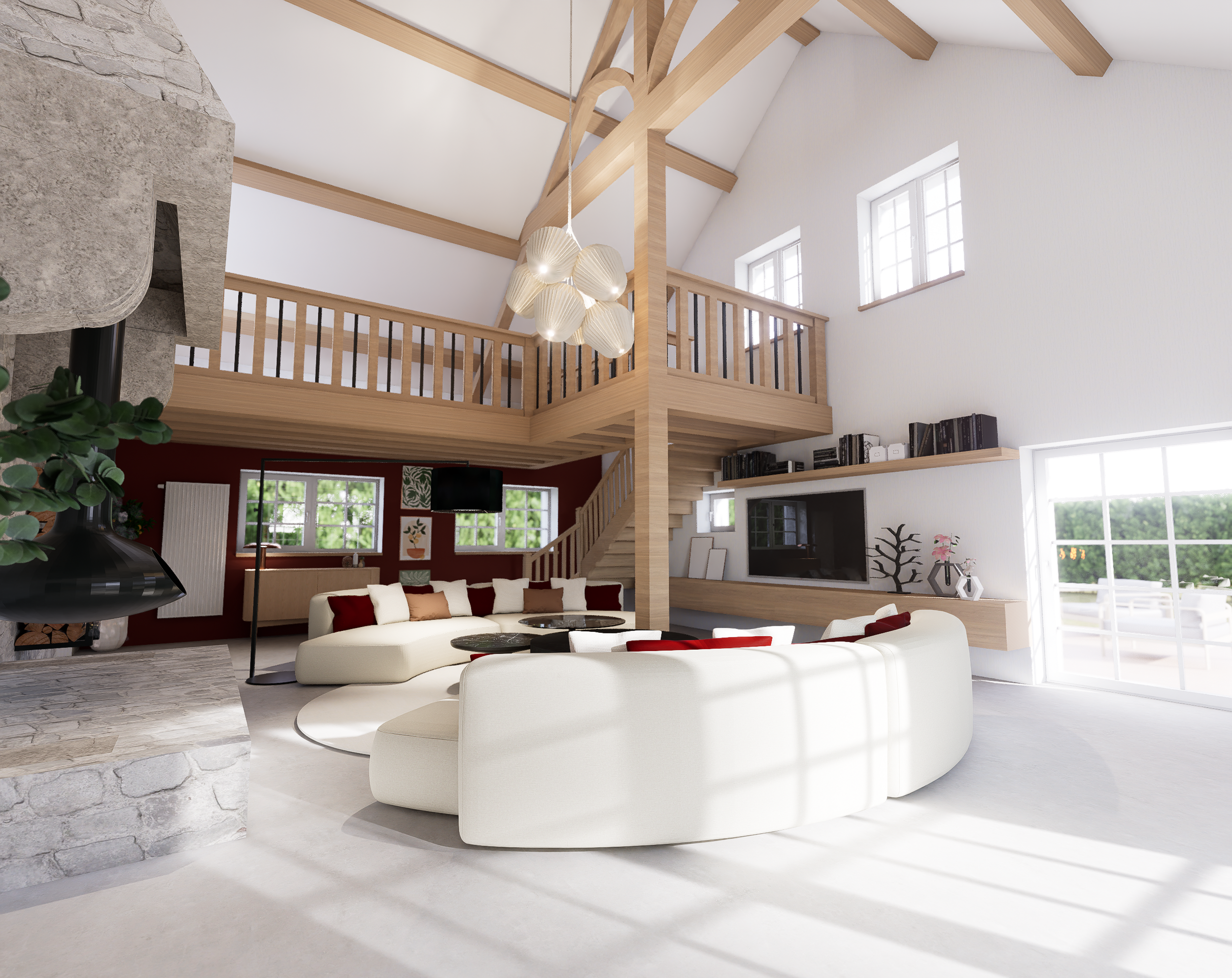 Rénovation d'une maison de campagne à Vigneux