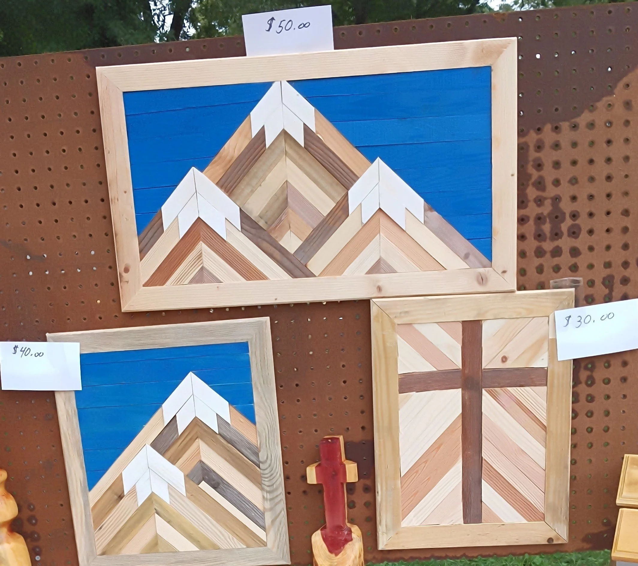 Geometric Wood Wall Art