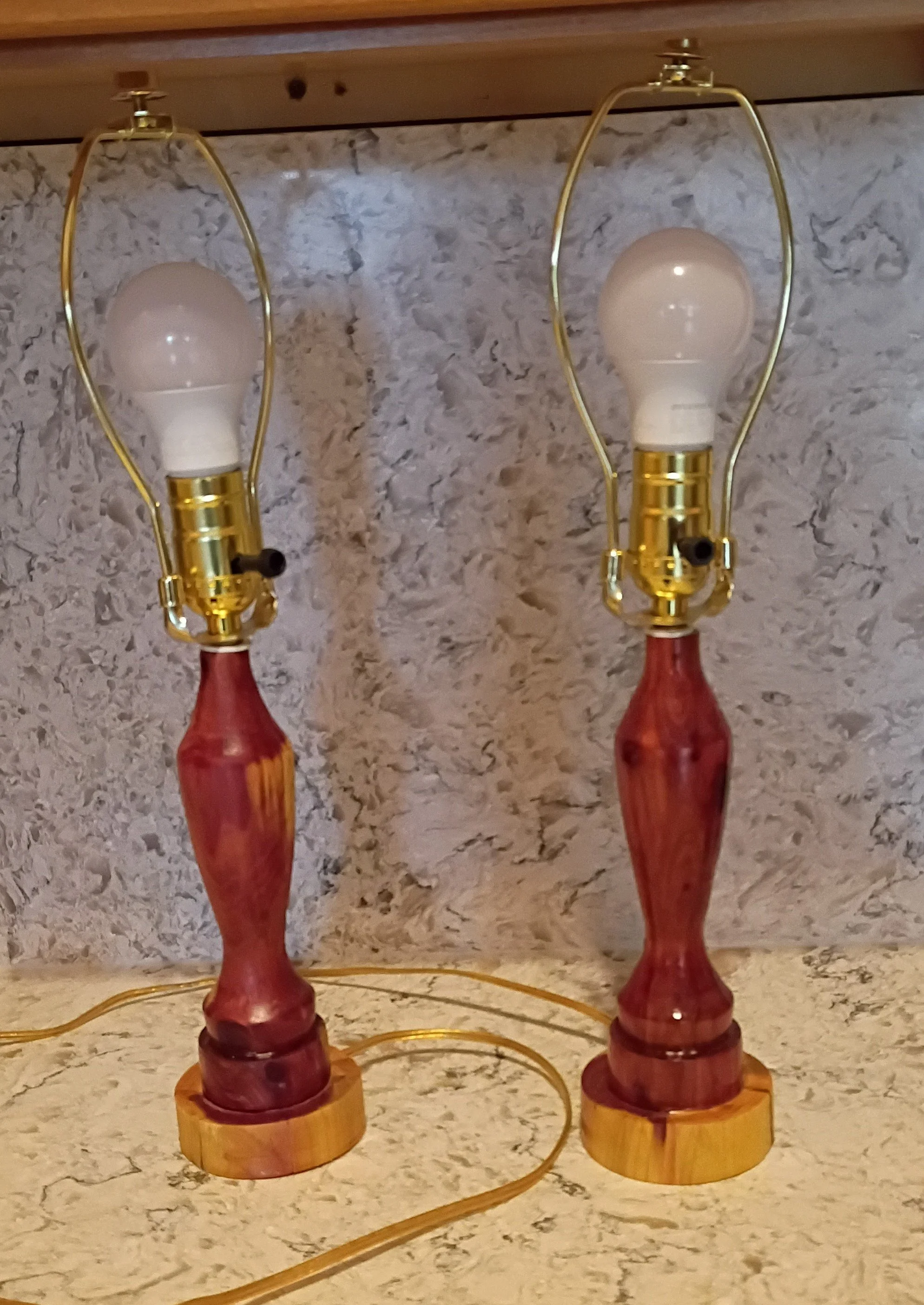 Cedar lamps