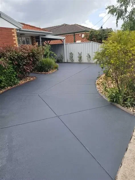 ai visualization of custom epoxy driveway