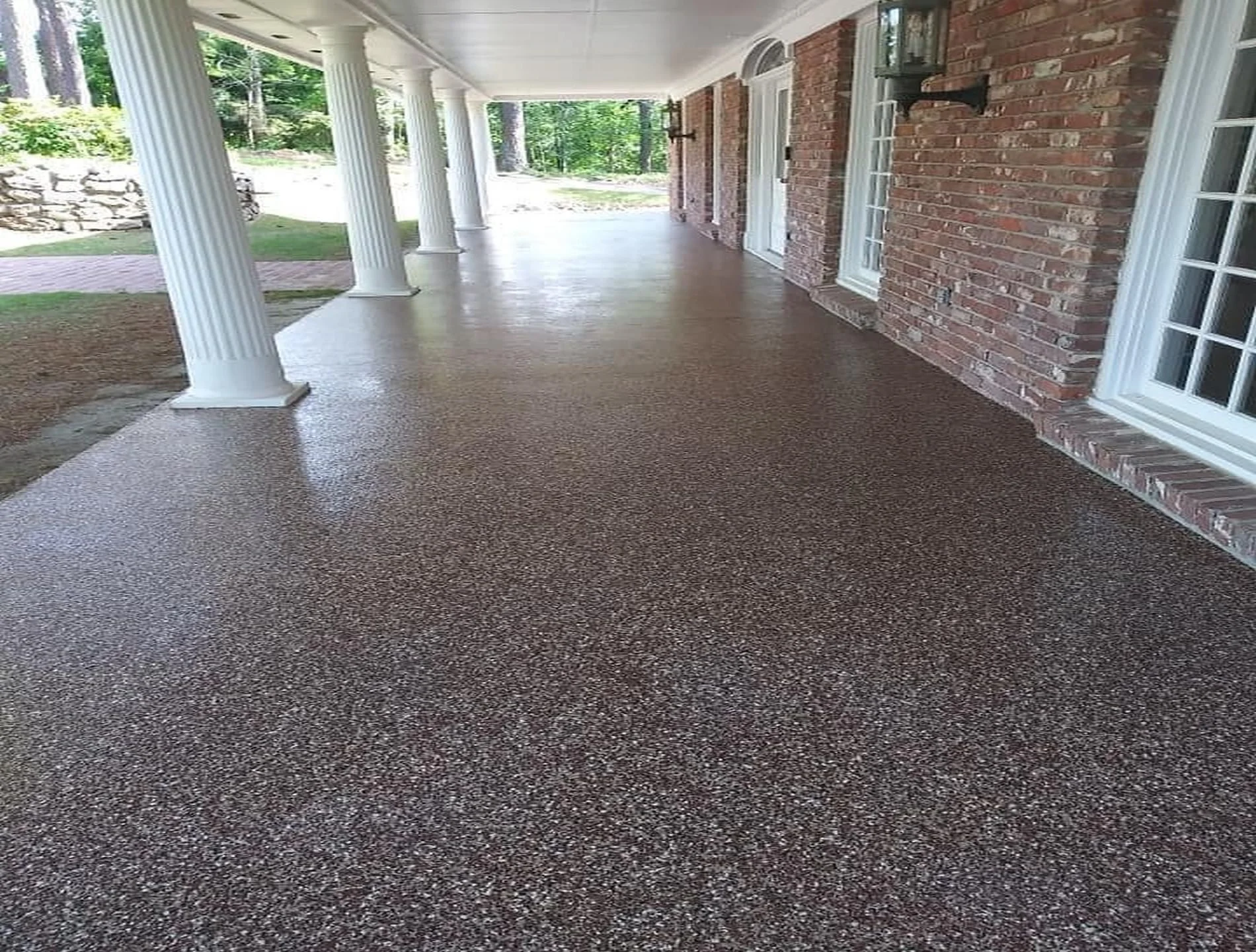 custom epoxy outdoors