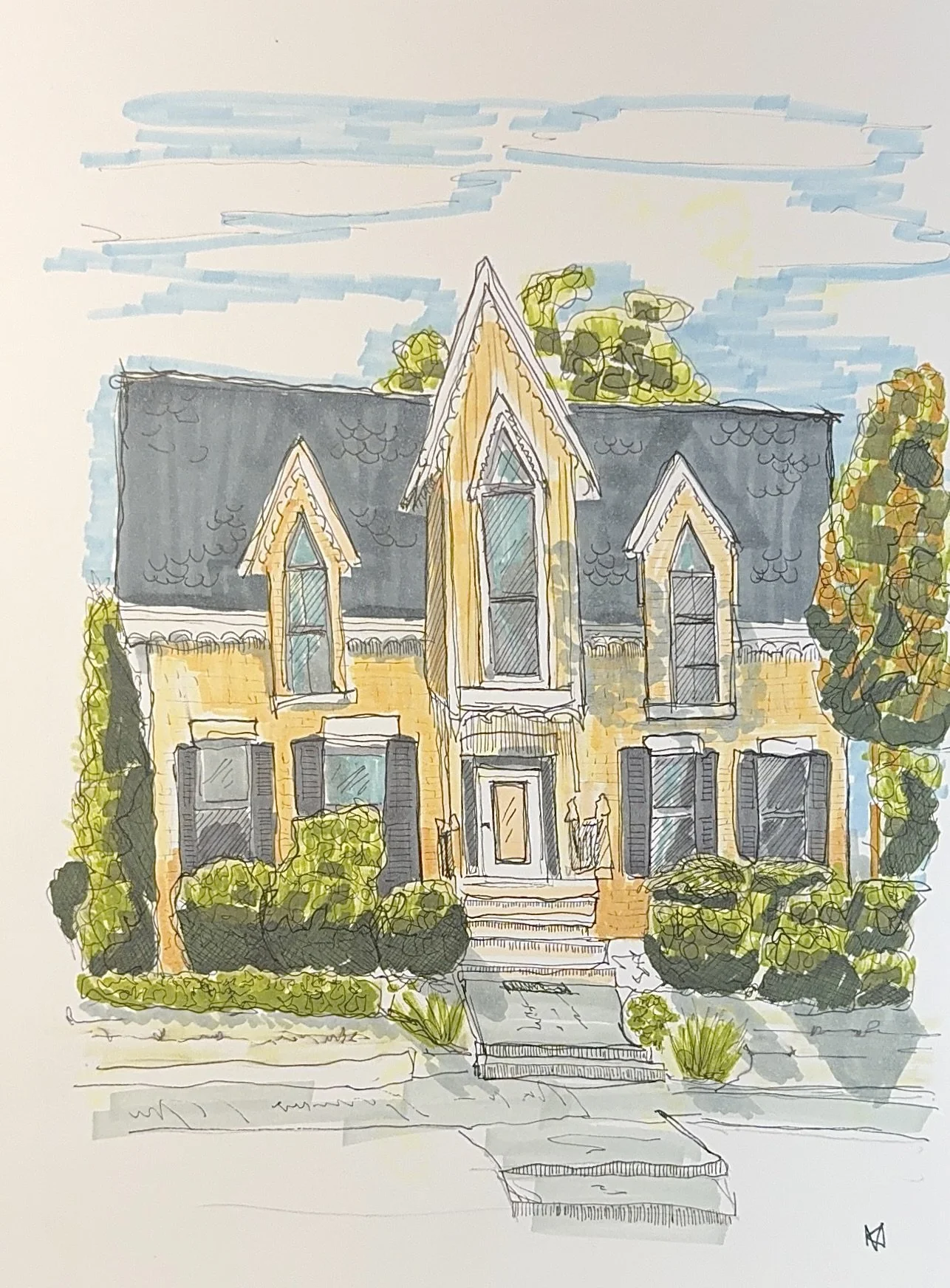 Home in historic Haight Village Neighborhood, Rockford, Illinois
