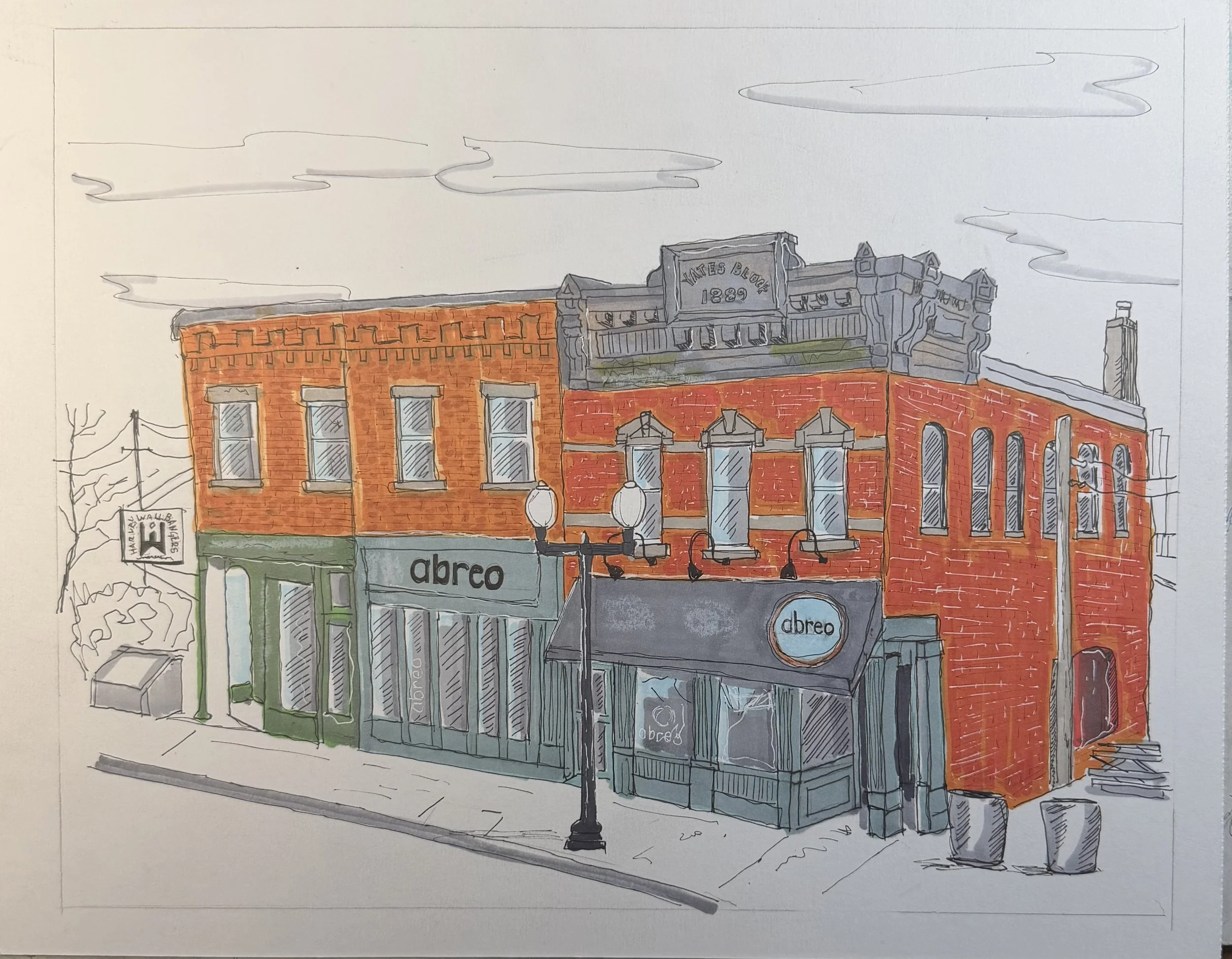 Abreo and Harvey Wallbangers, two downtown Rockford establishments serving fine food and drinks.