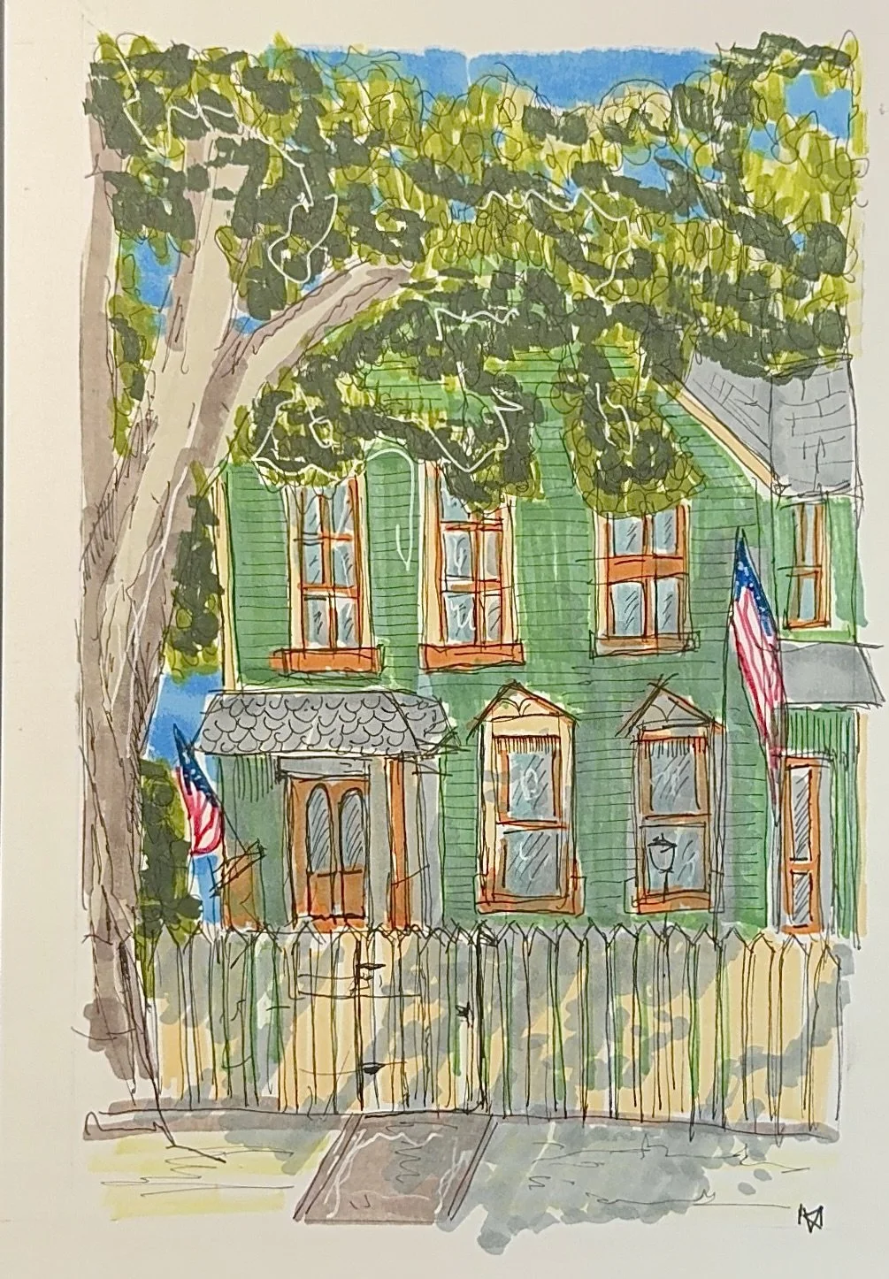 Home in historic Haight Village Neighborhood, Rockford, Illinois